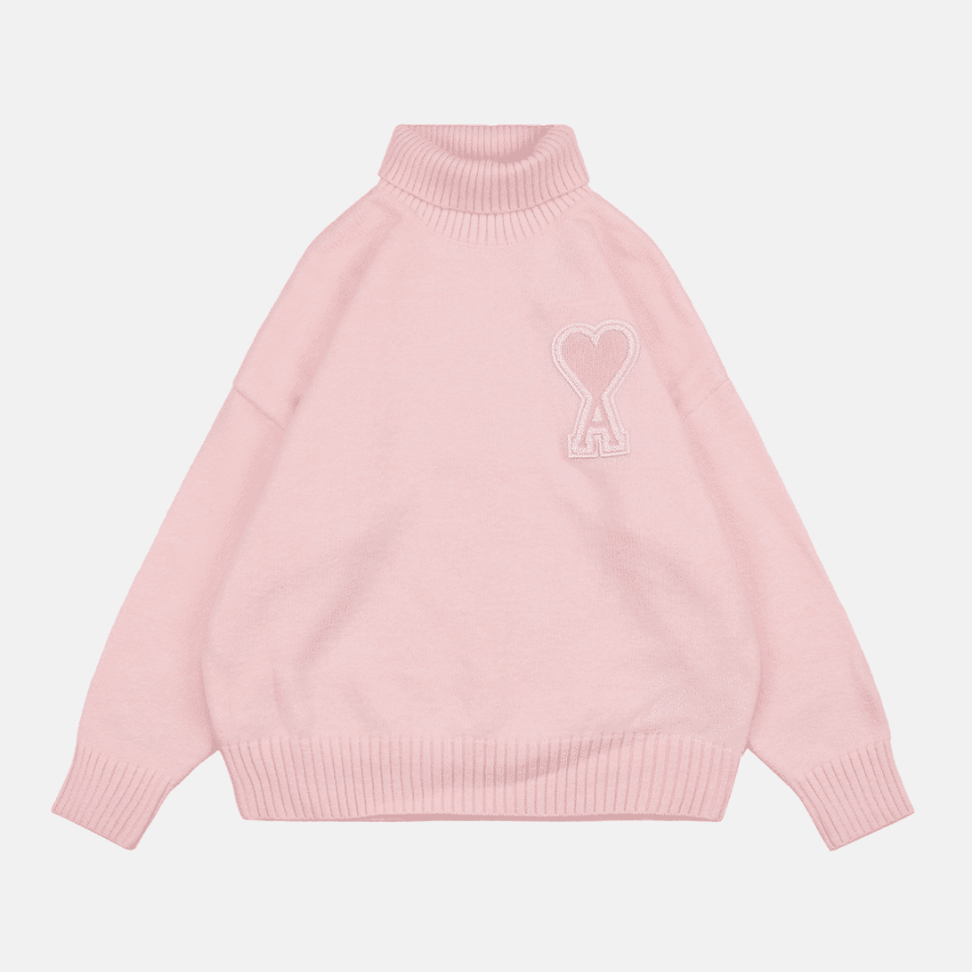 AMI DE COEUR PULL COL ROULÉ PASTEL